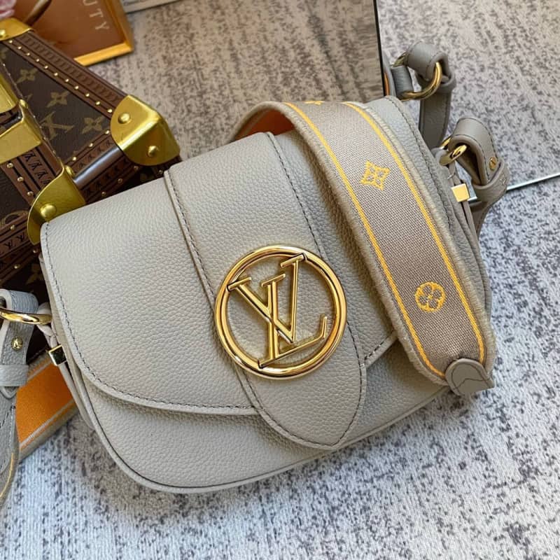 Best Replica Louis Vuitton Pont 9 Soft PM Gris Taupe Replica Bag M58728 - Colareps