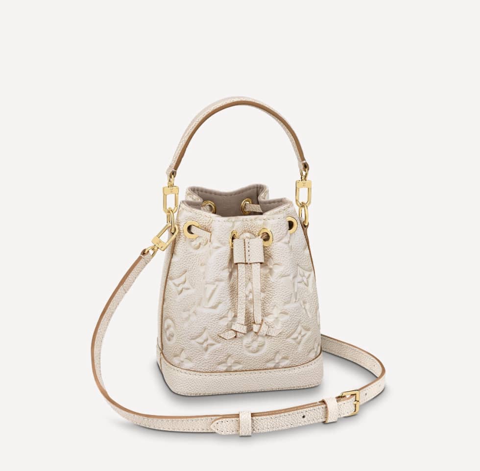 Best Replica Louis Vuitton Nano Noé Light Beige M81463 Replica Bucket Bag - Colareps
