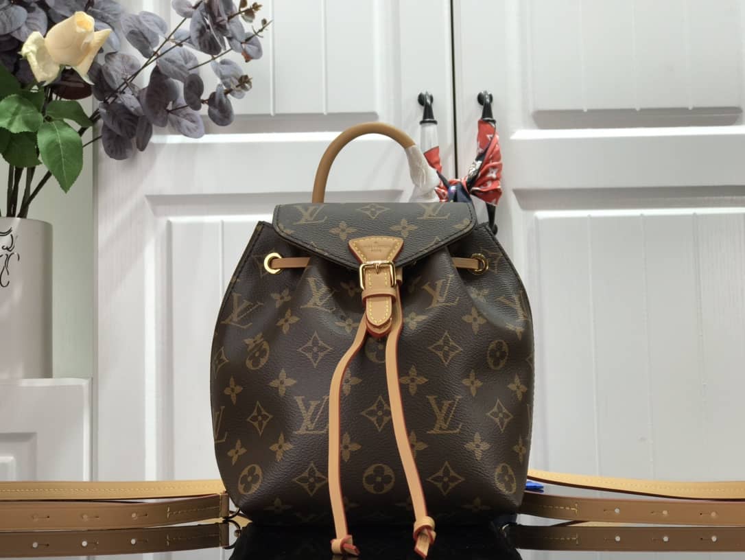 Best Replica Louis Vuitton Montsouris BB Monogram Replica Backpack Brown M45502 - Colareps