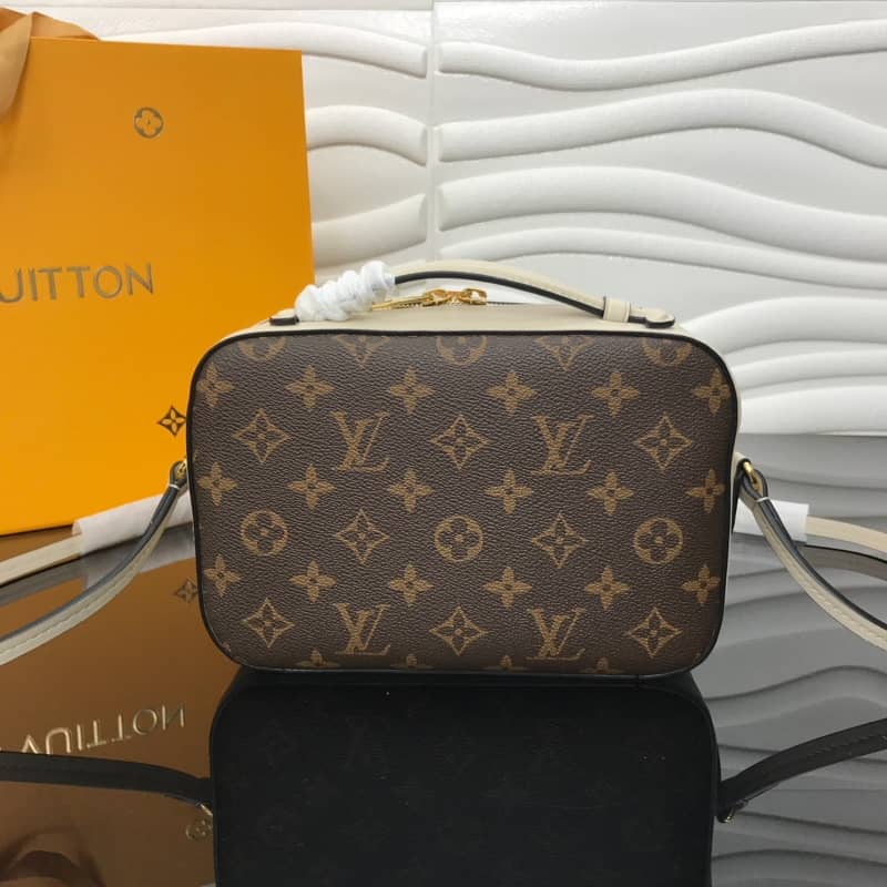 Best Replica Louis Vuitton Saintonge Monogram Canvas Replica Shoulder Bag White M43557 - Colareps