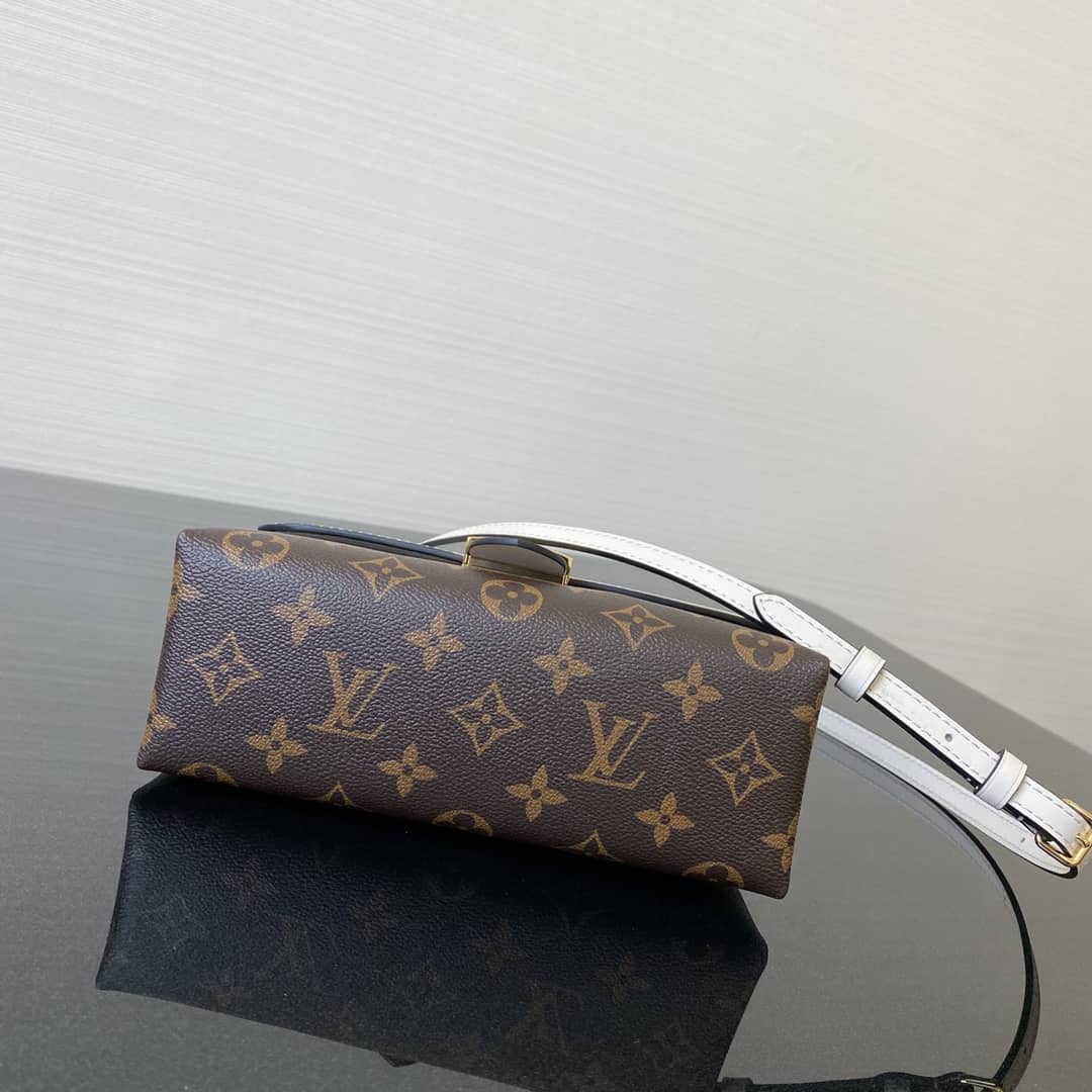 Best Replica Louis Vuitton Monogram Canvas Locky BB Bag Replica White M44321 - Colareps