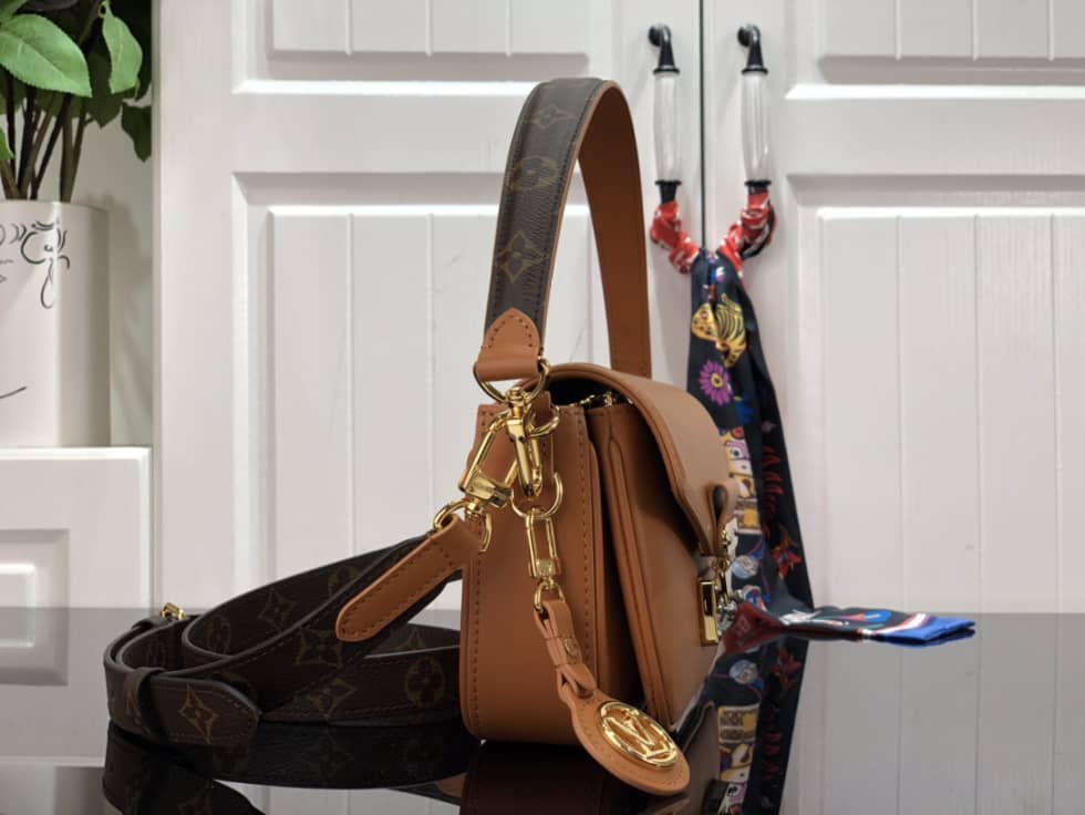 Best Replica Louis Vuitton Swing Handbag Brown M20393 Replica Shoulder Bag - Colareps