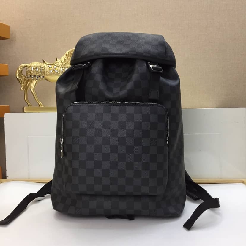 Best Replica Louis Vuitton Monogram Damier Graphite Replica Zack Backpack N40005 - Colareps