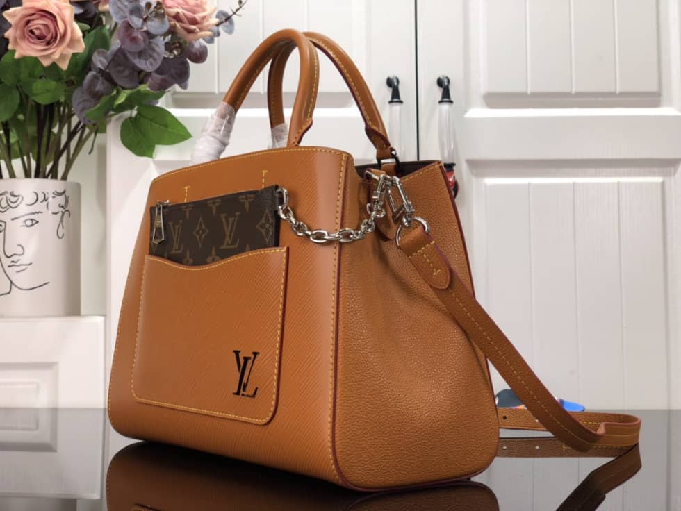 Best Replica LV Tote Dupe Marelle Tote MM M59953 Replica Shoulder Bag - Colareps
