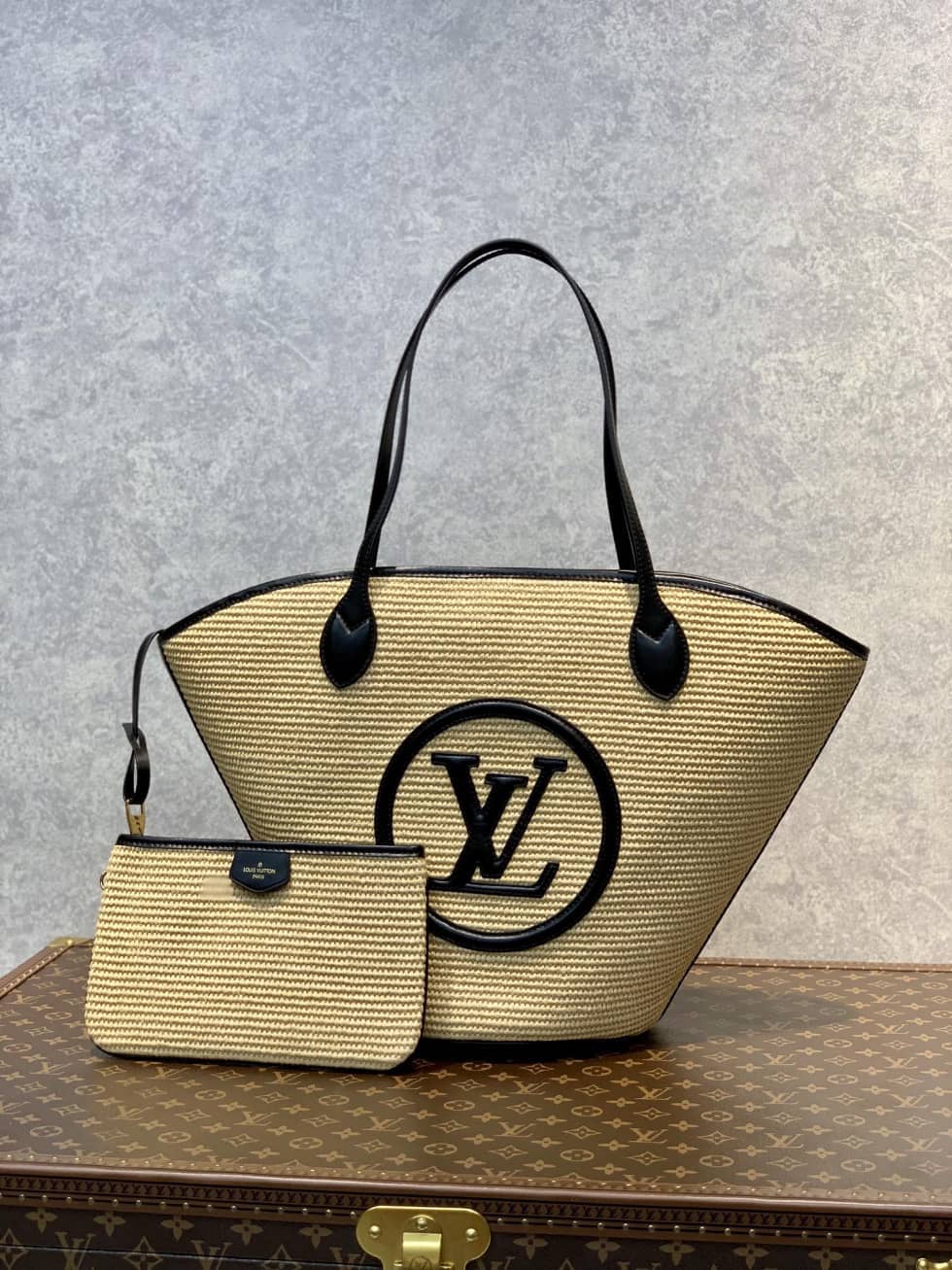 Best Replica Louis Vuitton Saint Jacques M59963 Replica Straw Shoulder Bag - Colareps
