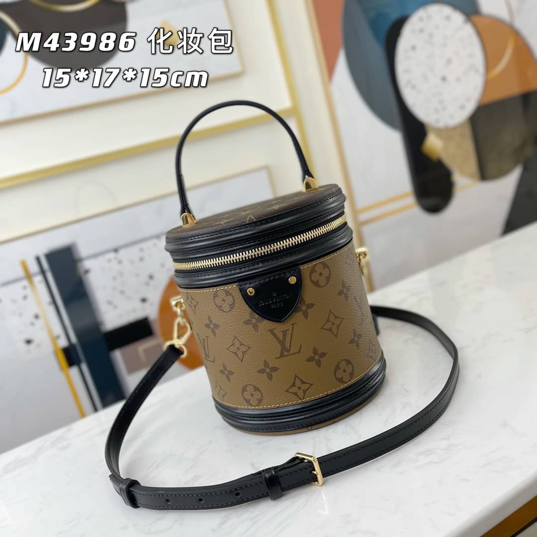 Best Replica Louis Vuitton Cannes Monogram Reverse Womens Vanity Bag Replica Yellow M43986 - Colareps