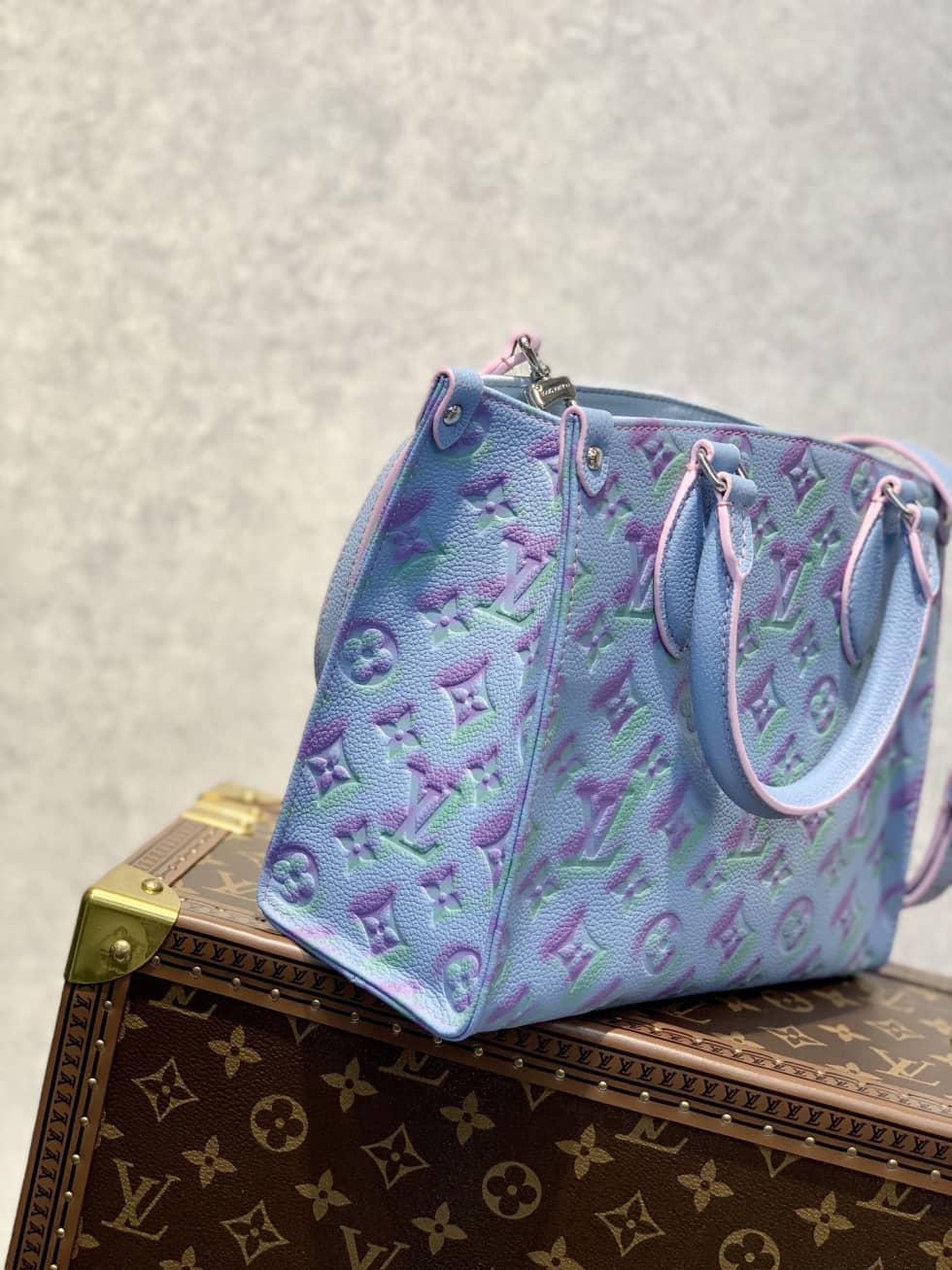 Best Replica Louis Vuitton Onthego PM Blue M46067 Replica Tote - Colareps
