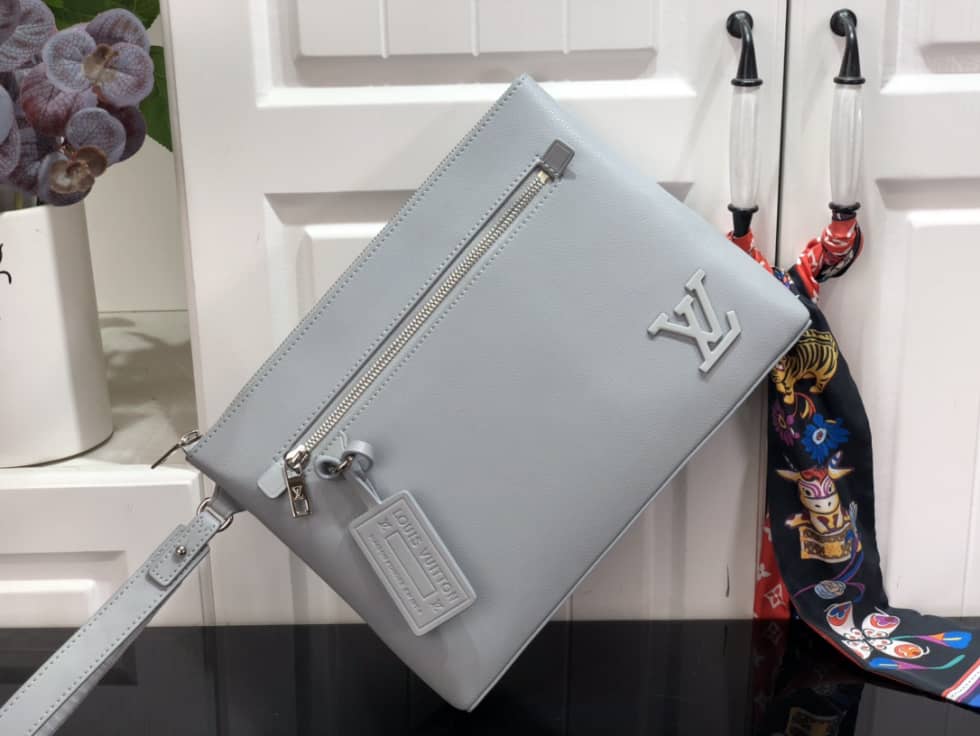 Best Replica Louis Vuitton Aerogram Pochette Gray M69836 Replica - Colareps