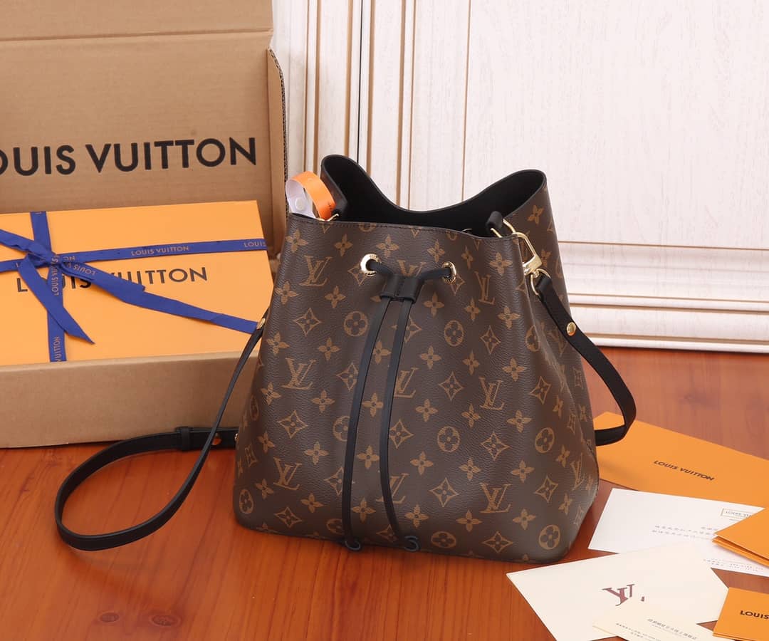 Best Replica Louis Vuitton Neonoe Replica Bucket Bag Brown M44020 - Colareps
