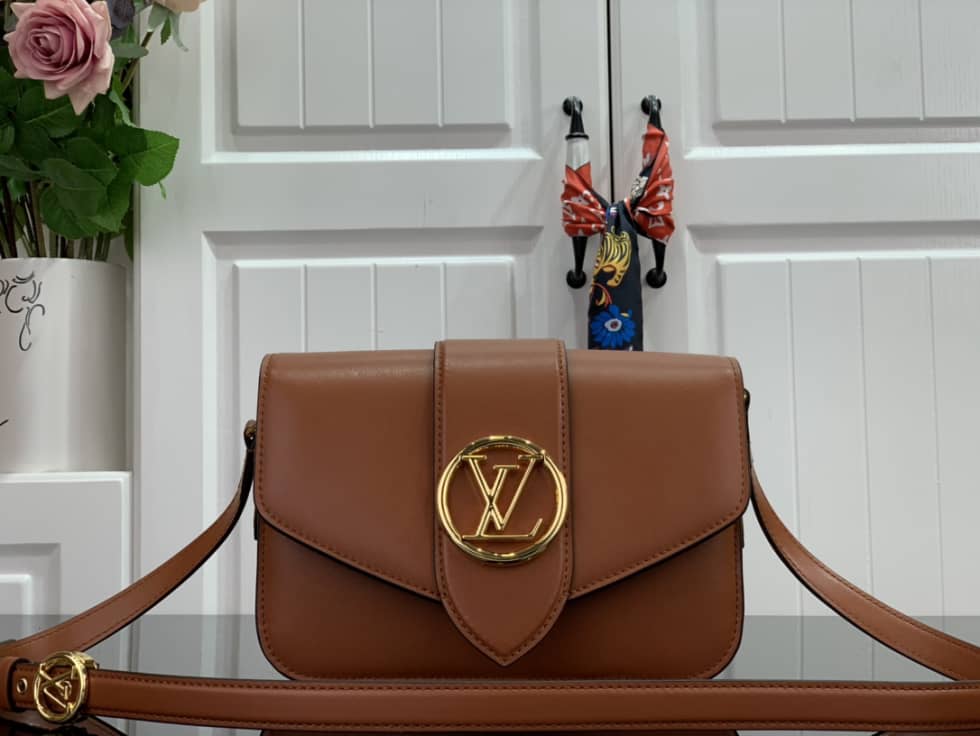 Best Replica Louis Vuitton Pont 9 Soft Calfskin Leather Red M55948 Replica Crossbody Bag - Colareps