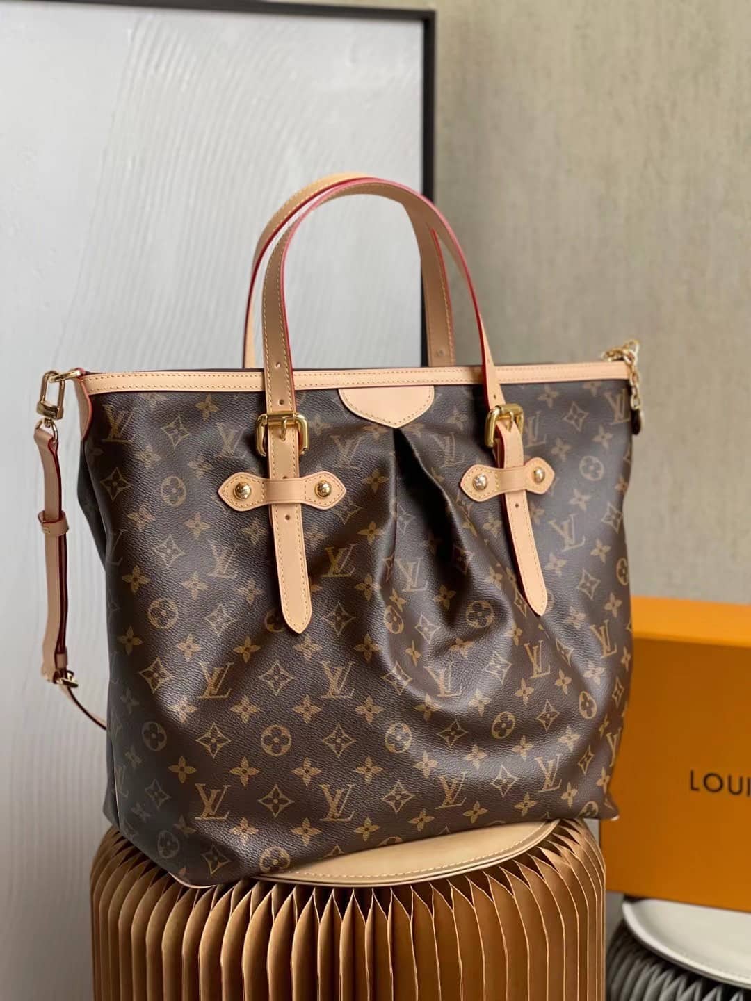 Best Replica Louis Vuitton Palermo GM Canvas Brown M40146 Replica Shoulder Bag - Colareps