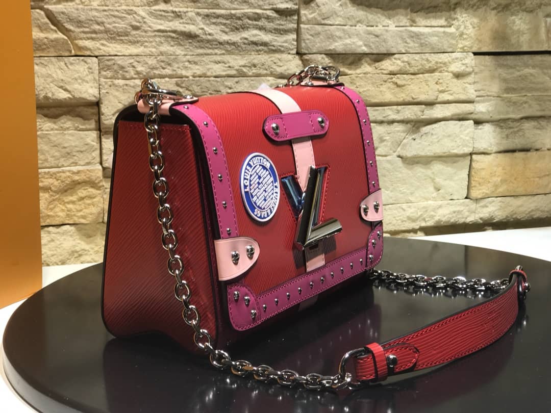 Best Replica Louis Vuitton Twist MM Bag Red M50296 Replica - Colareps
