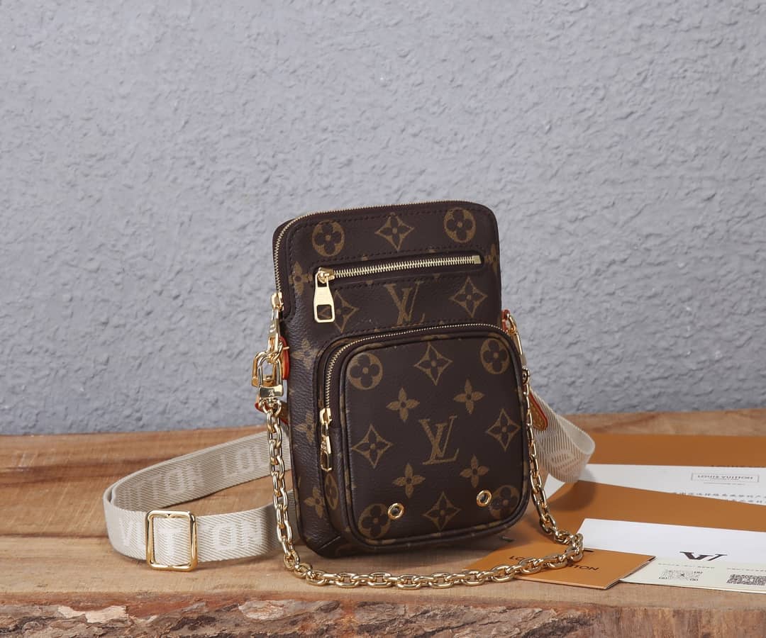Best Replica Louis Vuitton Utility Phone Sleeve Chain Shoulder Bag Replica M80746 - Colareps