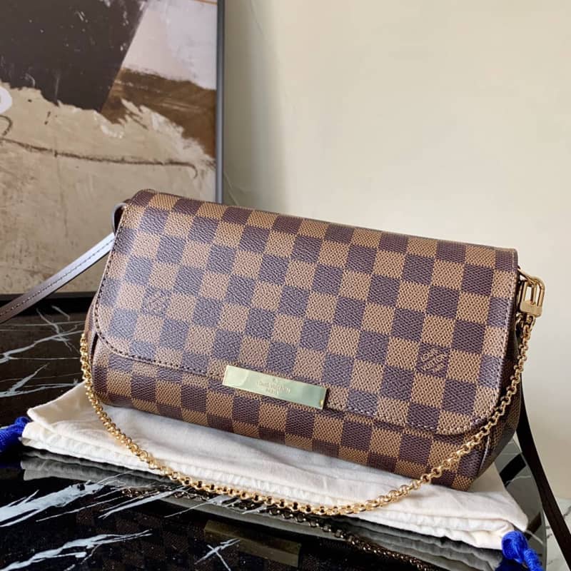 Best Replica Louis Vuitton Damier Favorite PM Replica Shoulder Bag N41276 - Colareps