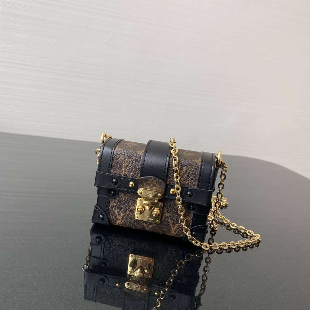 Best Replica LV 7 Star AAA+ Petite Malle Box Chain Shoulder Bag - Colareps