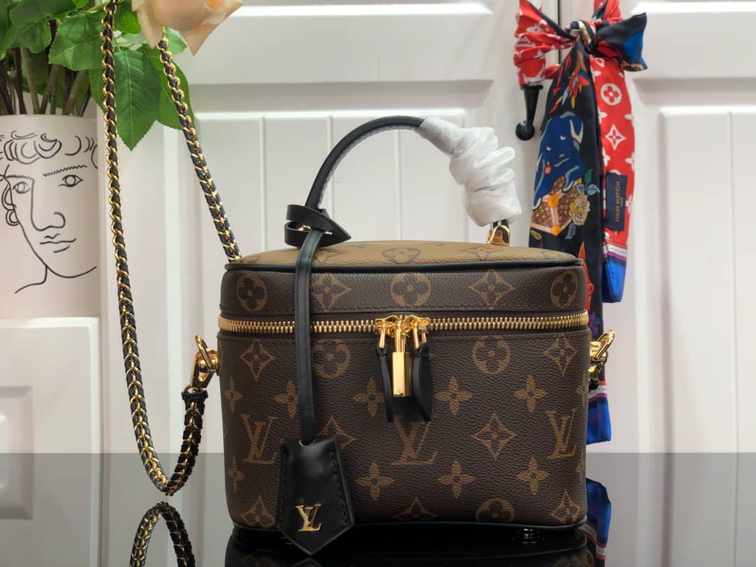 Best Replica Louis Vuitton Monogram Reverse Canvas Vanity PM M45165 Replica - Colareps