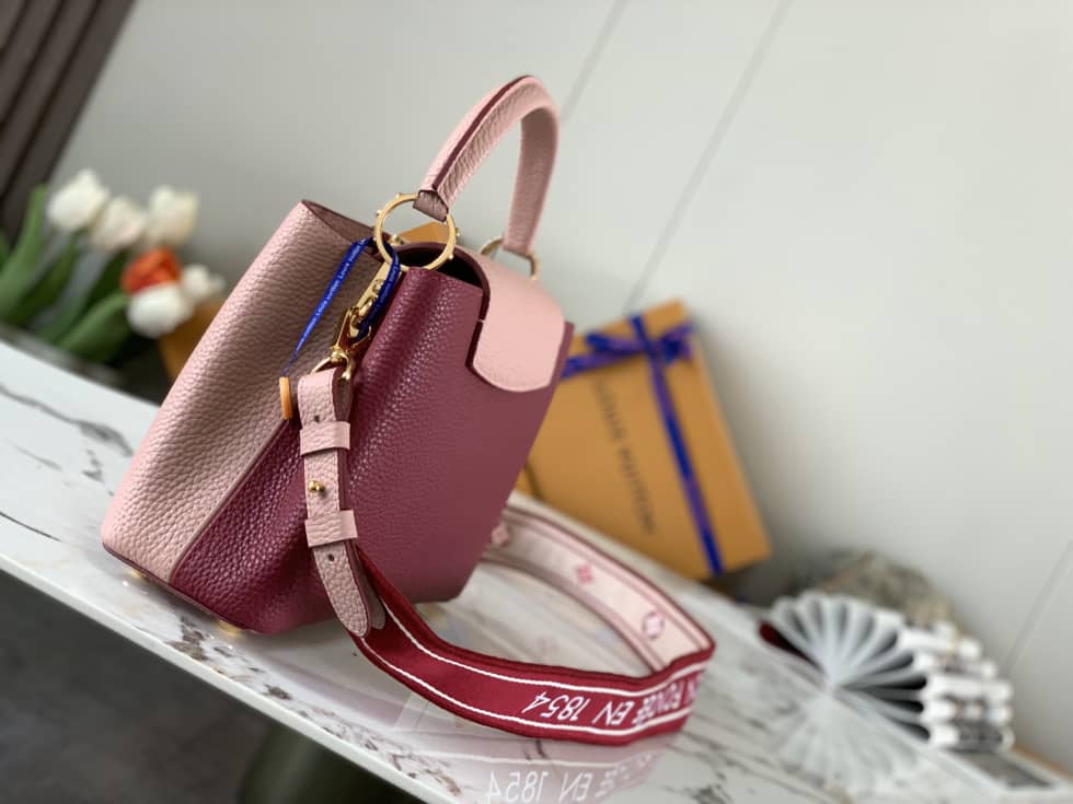 Best Replica Louis Vuitton Capucines BB Pink M58608 Replica Crossbody Bag - Colareps