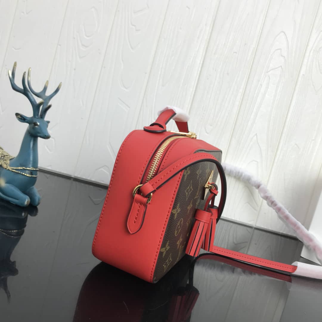 Best Replica Louis Vuitton Canvas Saintonge Replica Camera Bag Red M43555 - Colareps