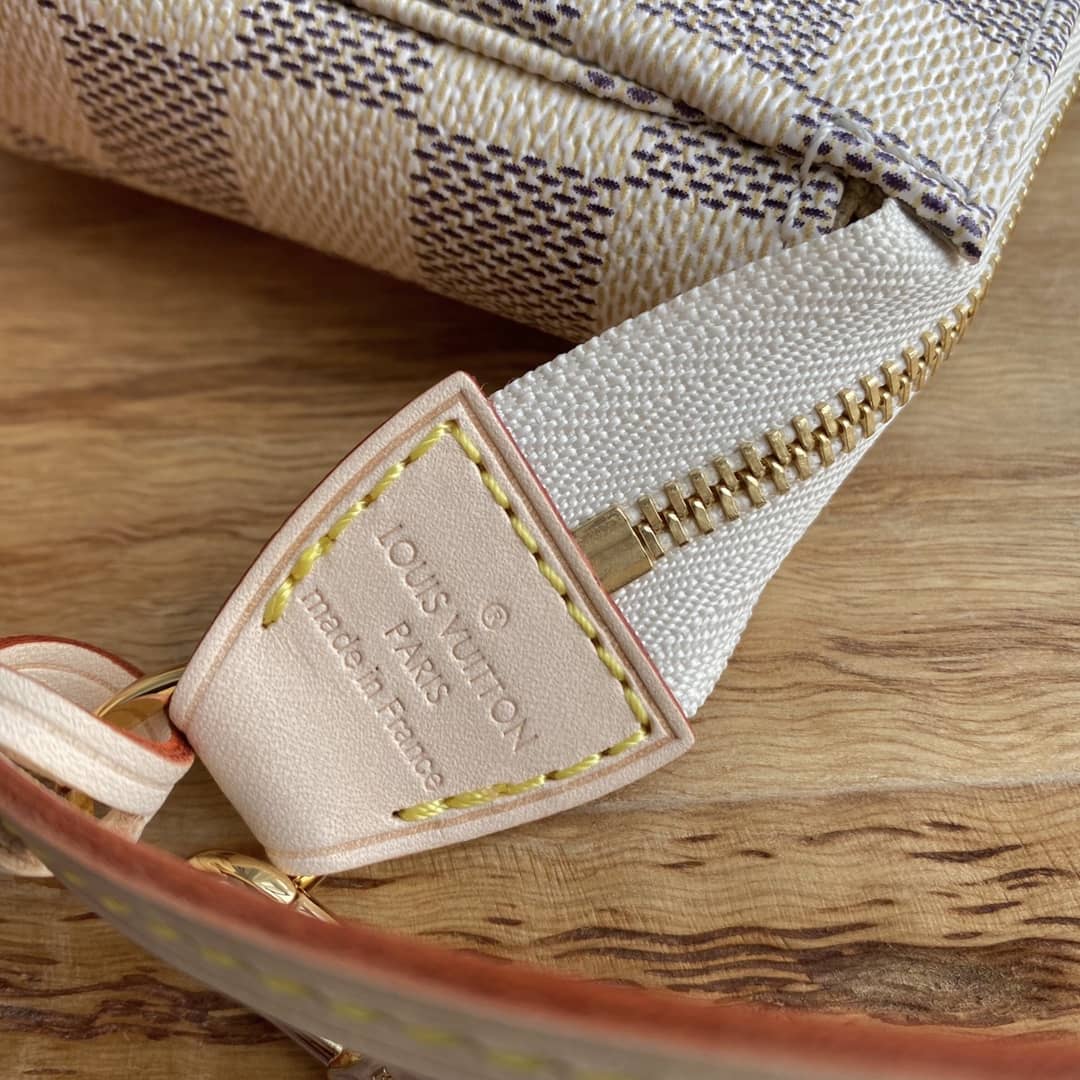 Best Replica Louis Vuitton Pochette Dupe Damier Azur  Accessories M51980 Gray - Colareps