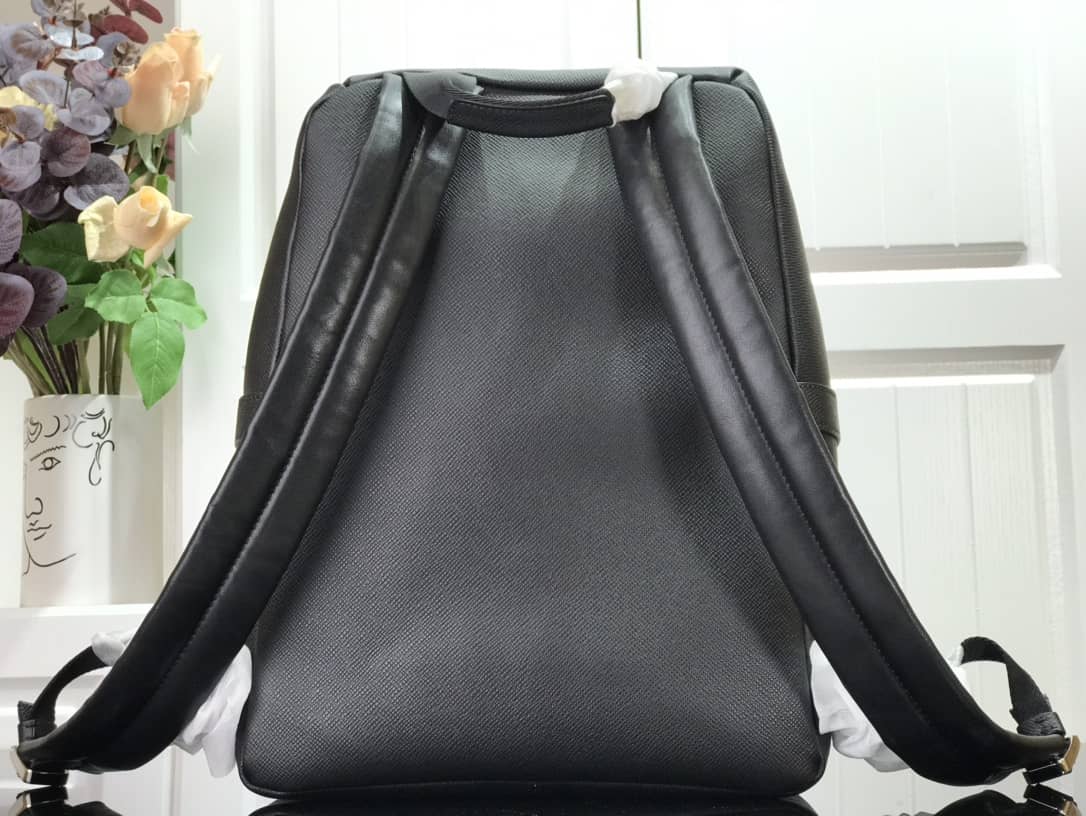 Best Replica LV Backpack Replica Taiga Leather Discovery M30728 Black Gray - Colareps