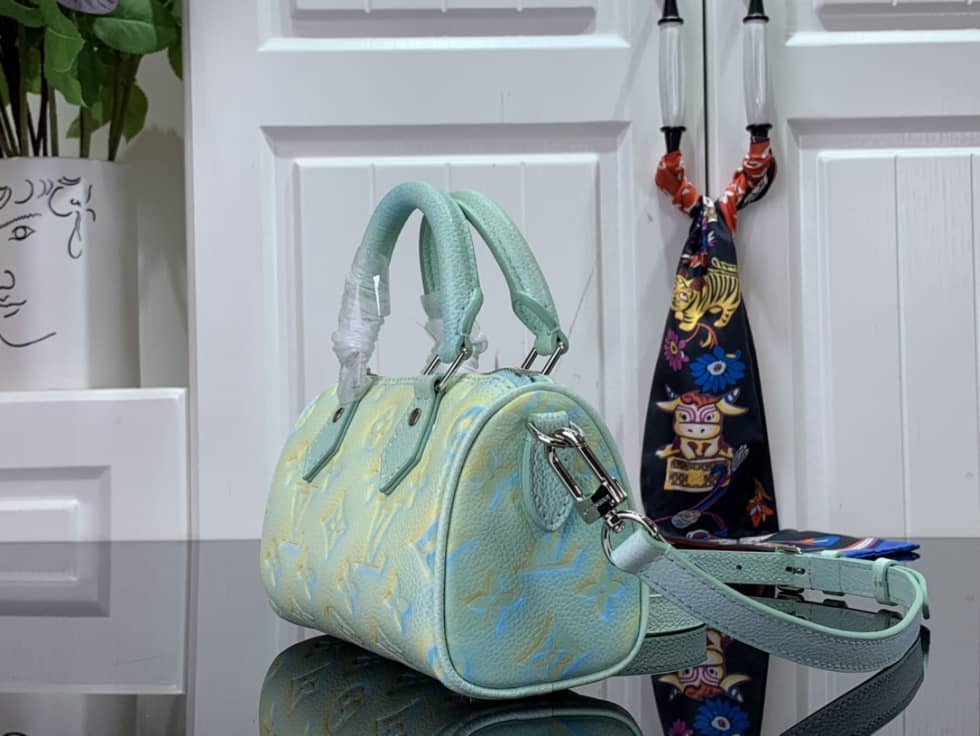 Best Replica Louis Vuitton Nano Speedy Green M81508 Replica Shoulder Bag - Colareps