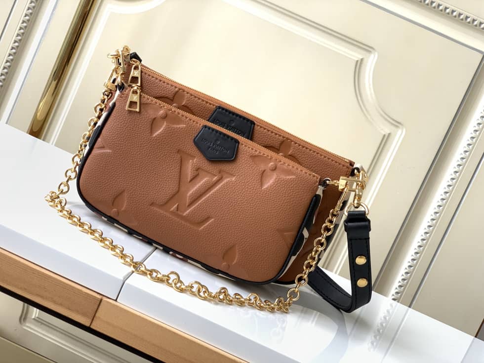 Best Replica Louis Vuitton Multi Pochette Accessoires Monogram Empreinte M45839 Replica - Colareps