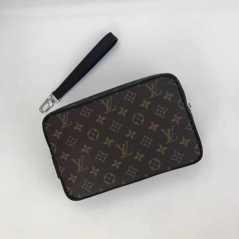 Best Replica Louis Vuitton Monogram Macassar Pochette Kasai Replica Clutch M42838 - Colareps