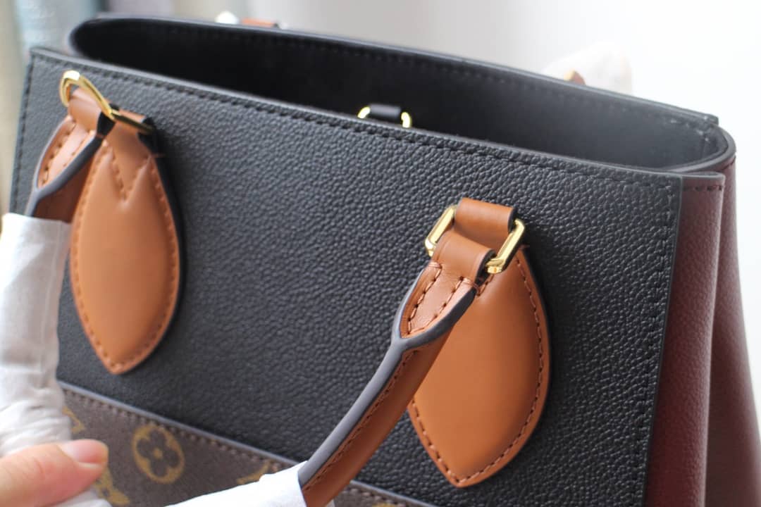 Best Replica Louis Vuitton Monogram Fold MM 2way Tote Replica Black M45409 - Colareps