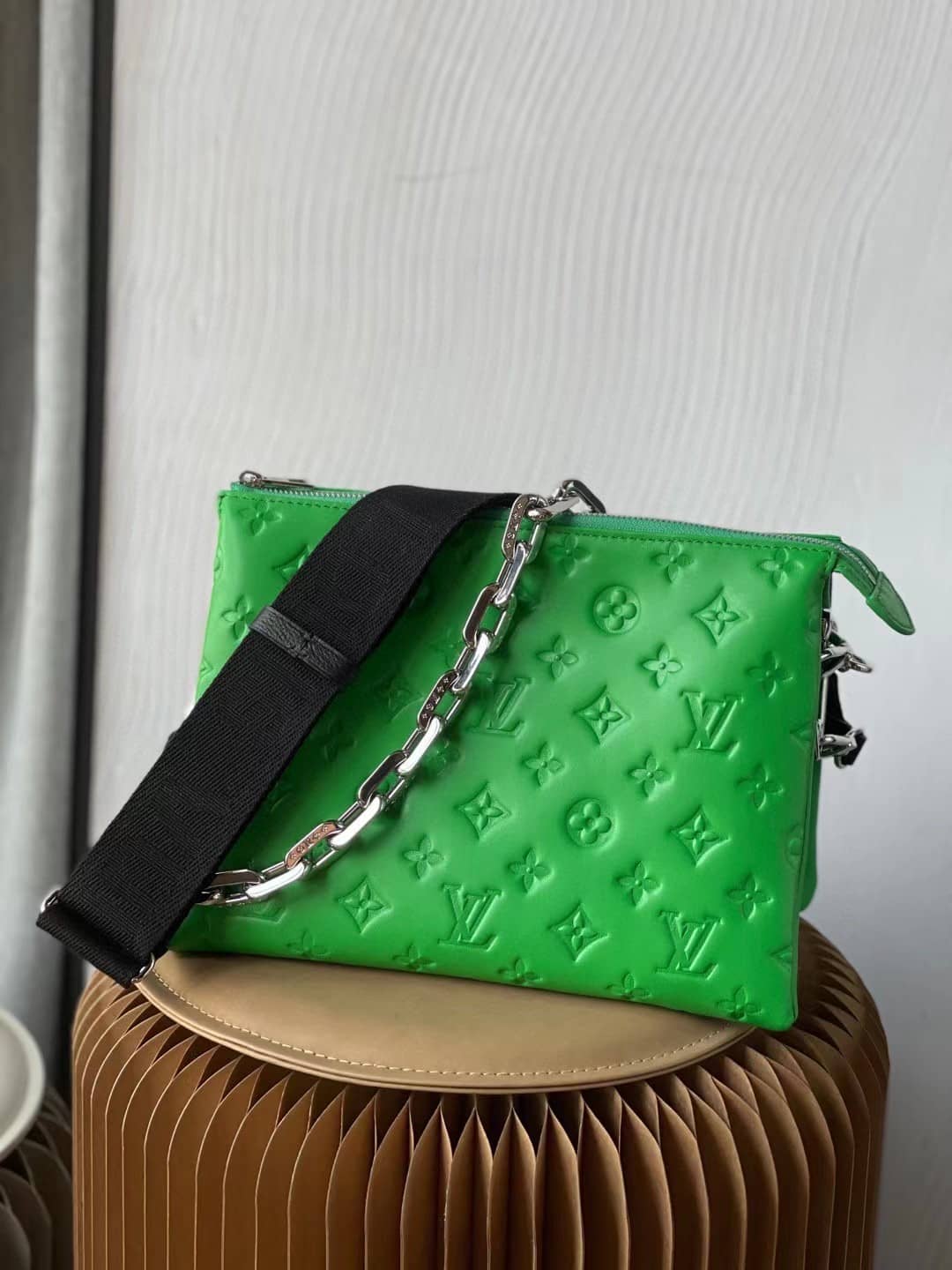 Best Replica Louis Vuitton Coussin PM Green M57936 Replica Shoulder Bag - Colareps
