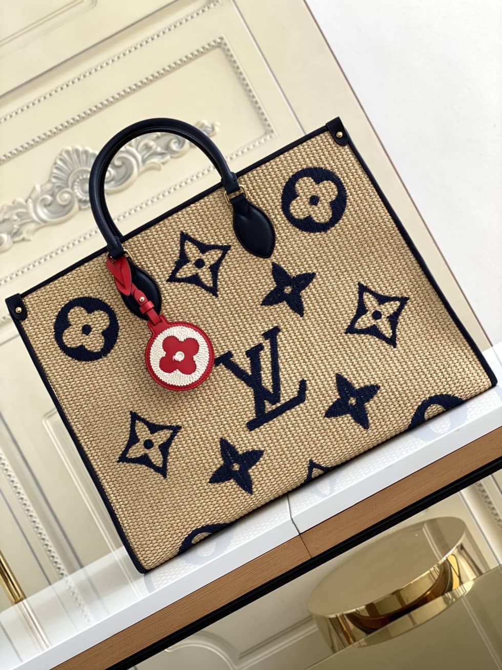Best Replica Louis Vuitton OnTheGo Monogram Giant Raffia Tote - Colareps