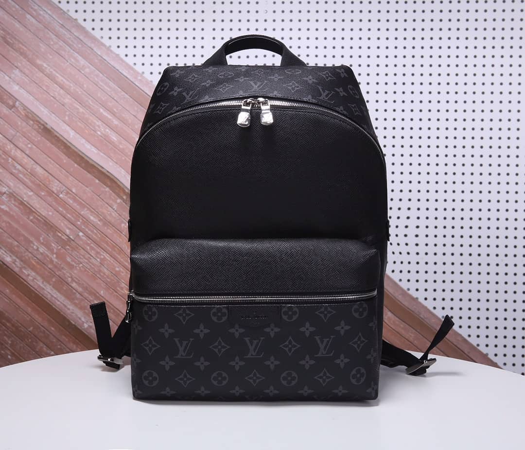 Best Replica Louis Vuitton Discovery PM Leather Canvas Black M30230 Replica Backpack - Colareps
