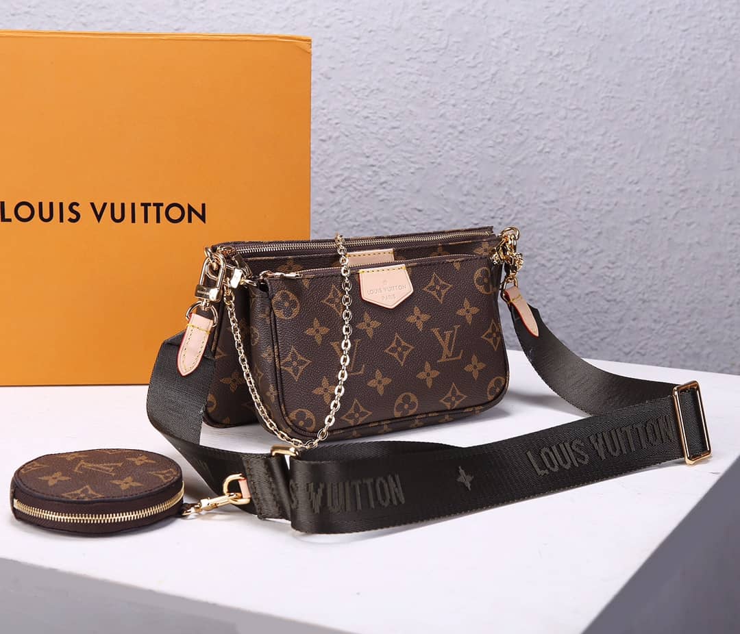 Best Replica Louis Vuitton Multi Pochette Accessoires Replica Crossbody Bag Black M44840 - Colareps
