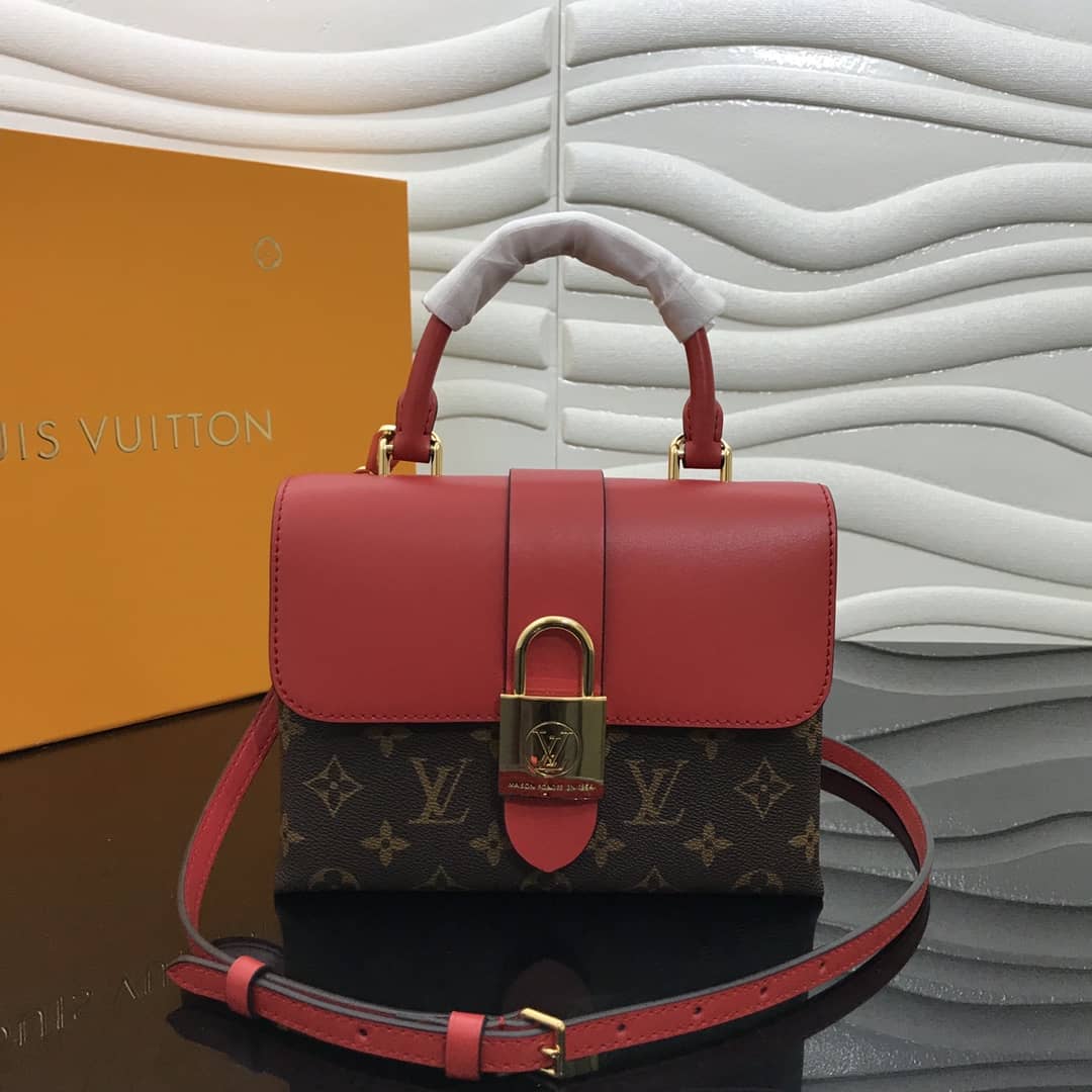 Best Replica Louis Vuitton Locky BB Replica Crossbody Bag Red M44321 - Colareps