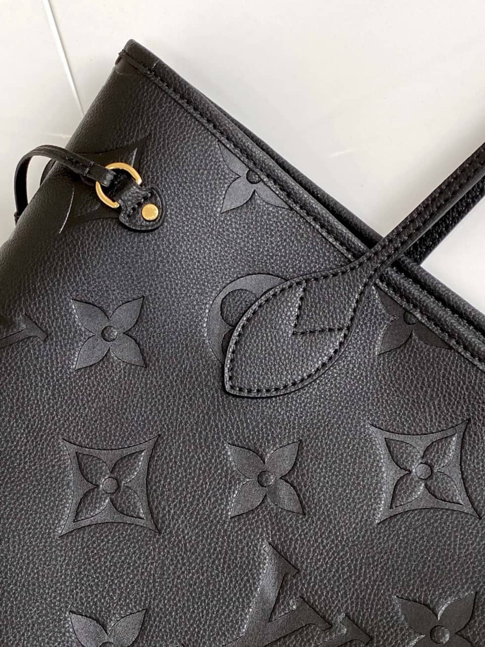 Best Replica Louis Vuitton Monogram Empreinte Neverfull MM Black M45686 Replica Tote - Colareps