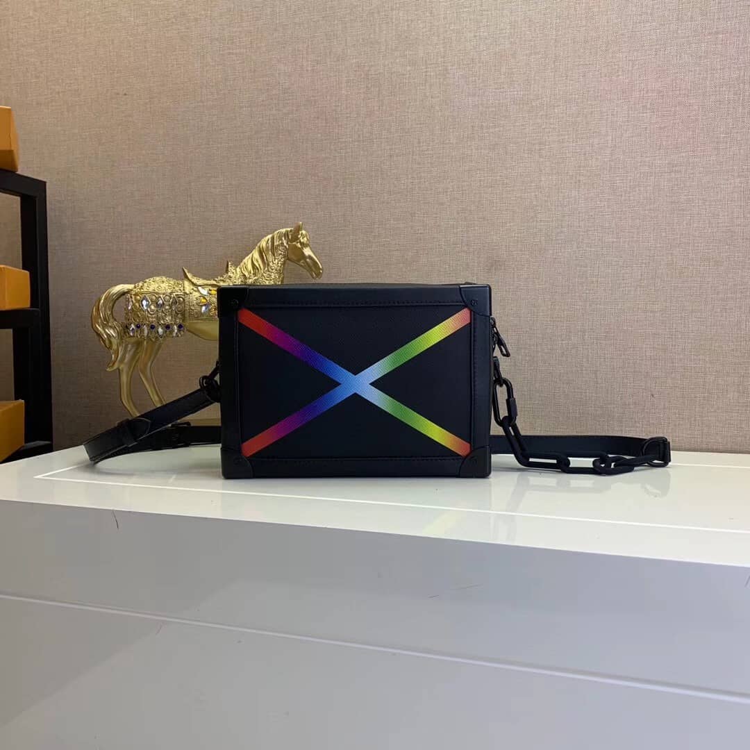 Best Replica Louis Vuitton Soft Trunk Taiga Leather Rainbow Replica M30341 - Colareps