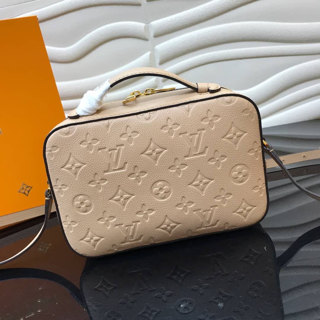 Best Replica Louis Vuitton Monogram Empreinte Saintonge Replica Bag Beige M44606 - Colareps