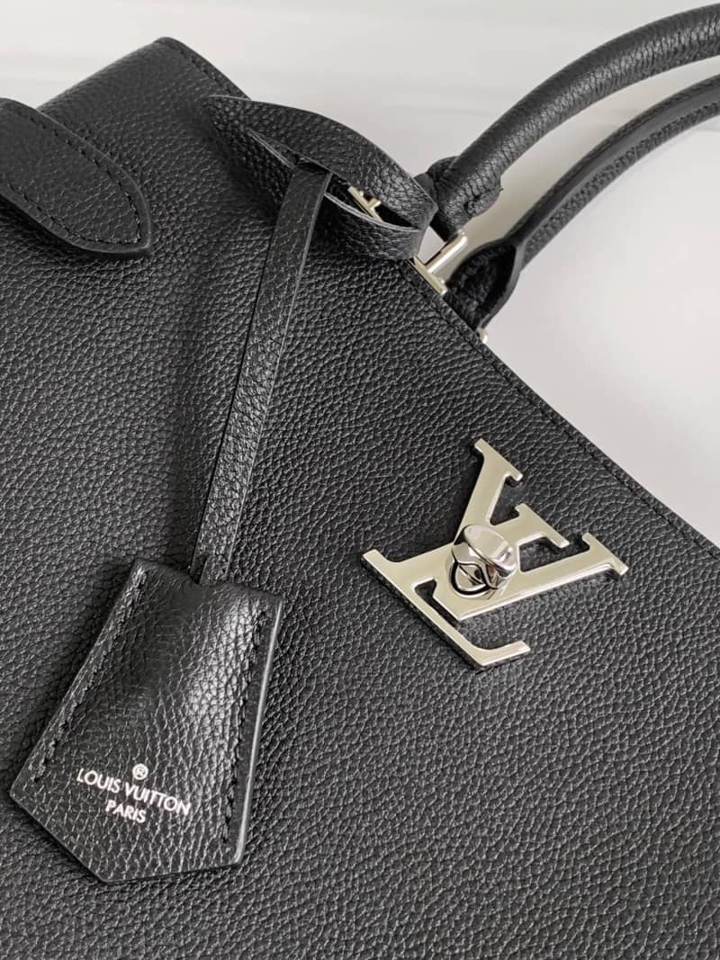 Best Replica Louis Vuitton Lockme Day Tote Replica Black M53730 - Colareps