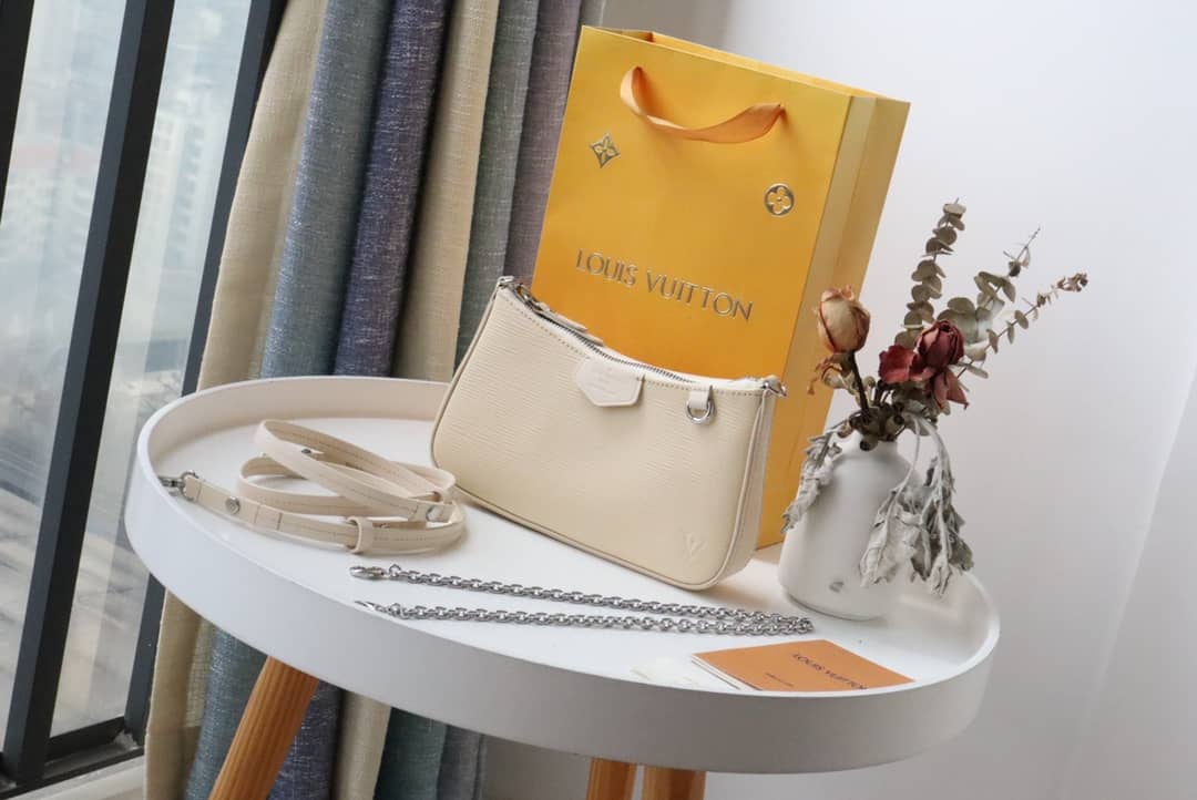 Best Replica Louis Vuitton Easy pouch 2way Epi Replica Crossboy Bag White M80483 - Colareps