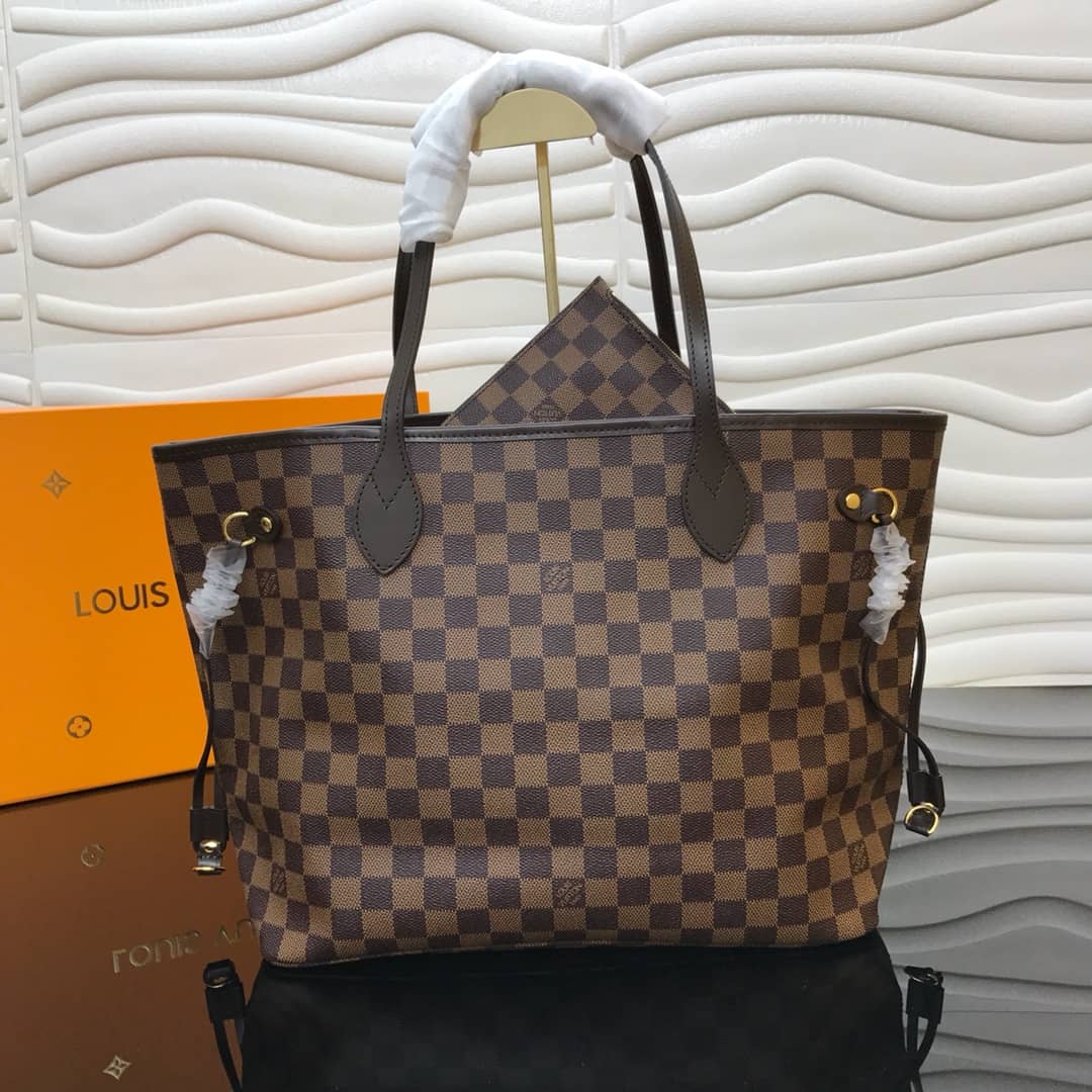 Best Replica Louis Vuitton Neverfull Dupe MM Damier Ebene Bag N40995 - Colareps