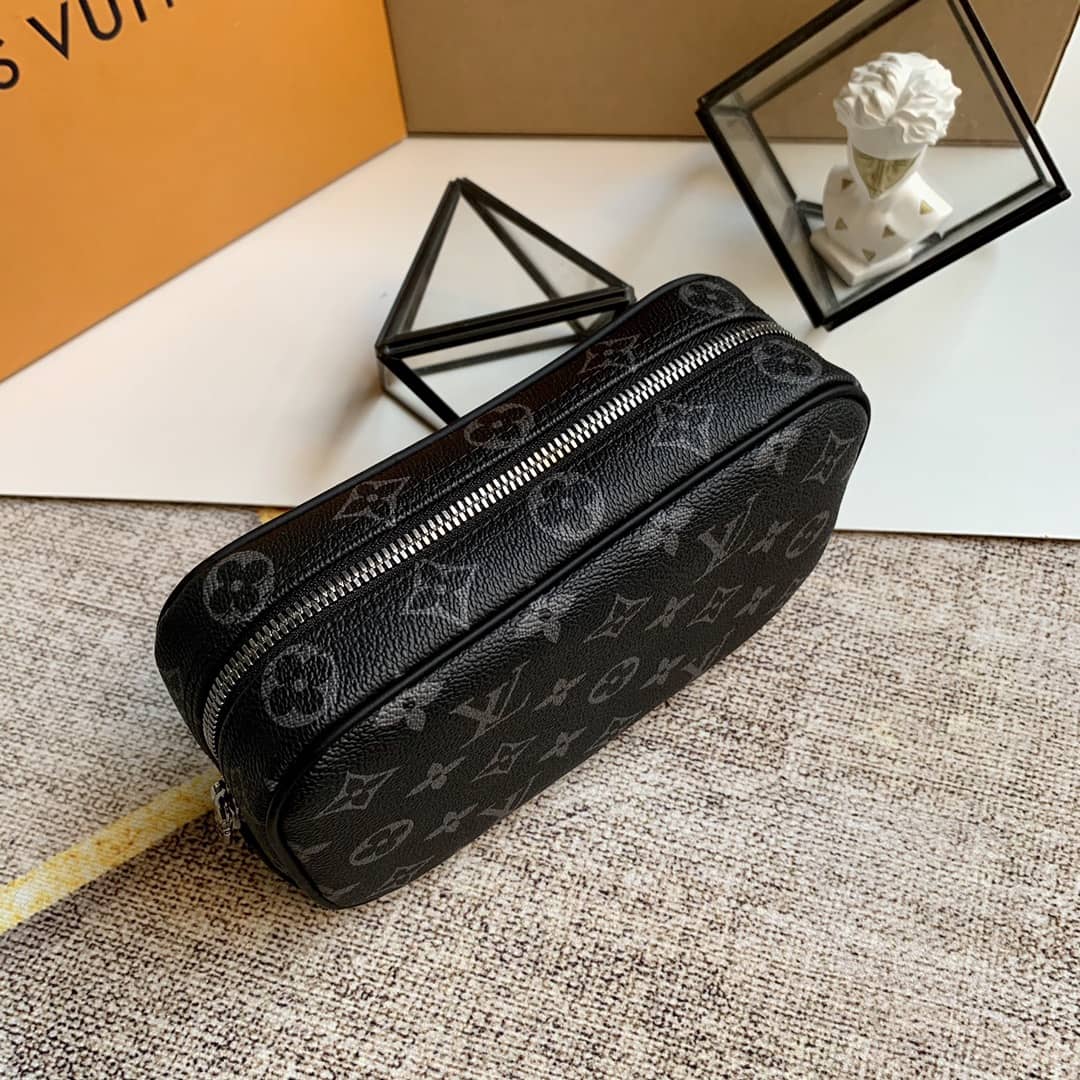 Best Replica Louis Vuitton Monogram Trousse Toilette Clutch Replica Black M47522 - Colareps