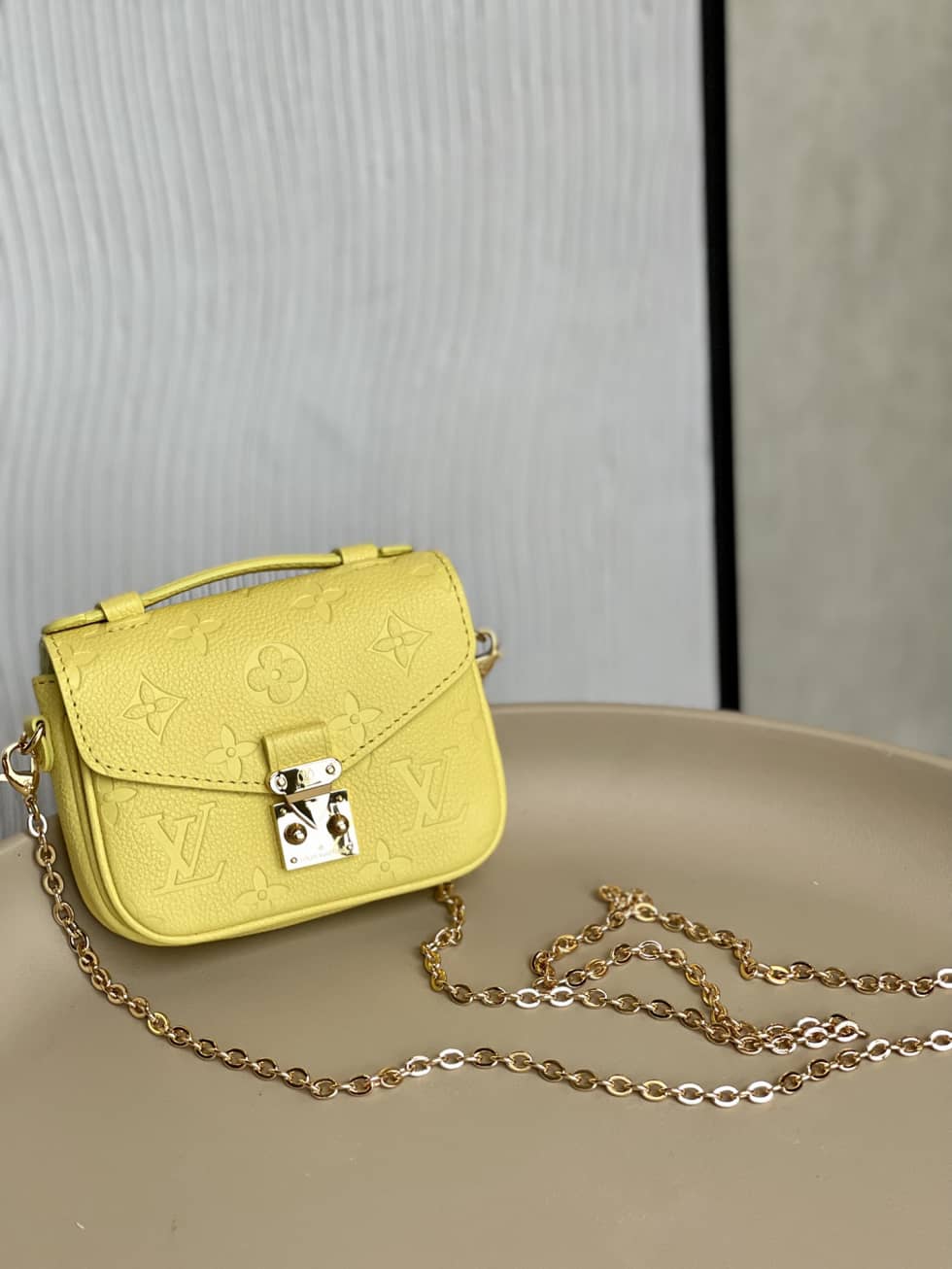 Best Replica Louis Vuitton Micro Mtis Monogram Empreinte Yellow M81407 Replica Crossbody Bag - Colareps
