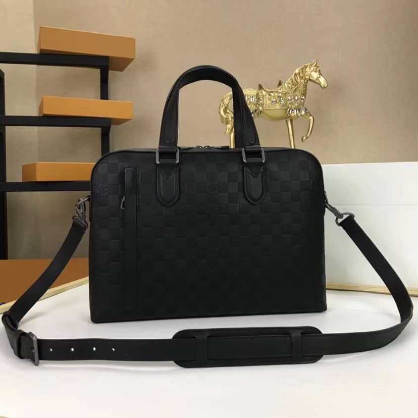 Best Replica Louis Vuitton Studio Briefcase Damier Infini Bag Replica N41490 - Colareps