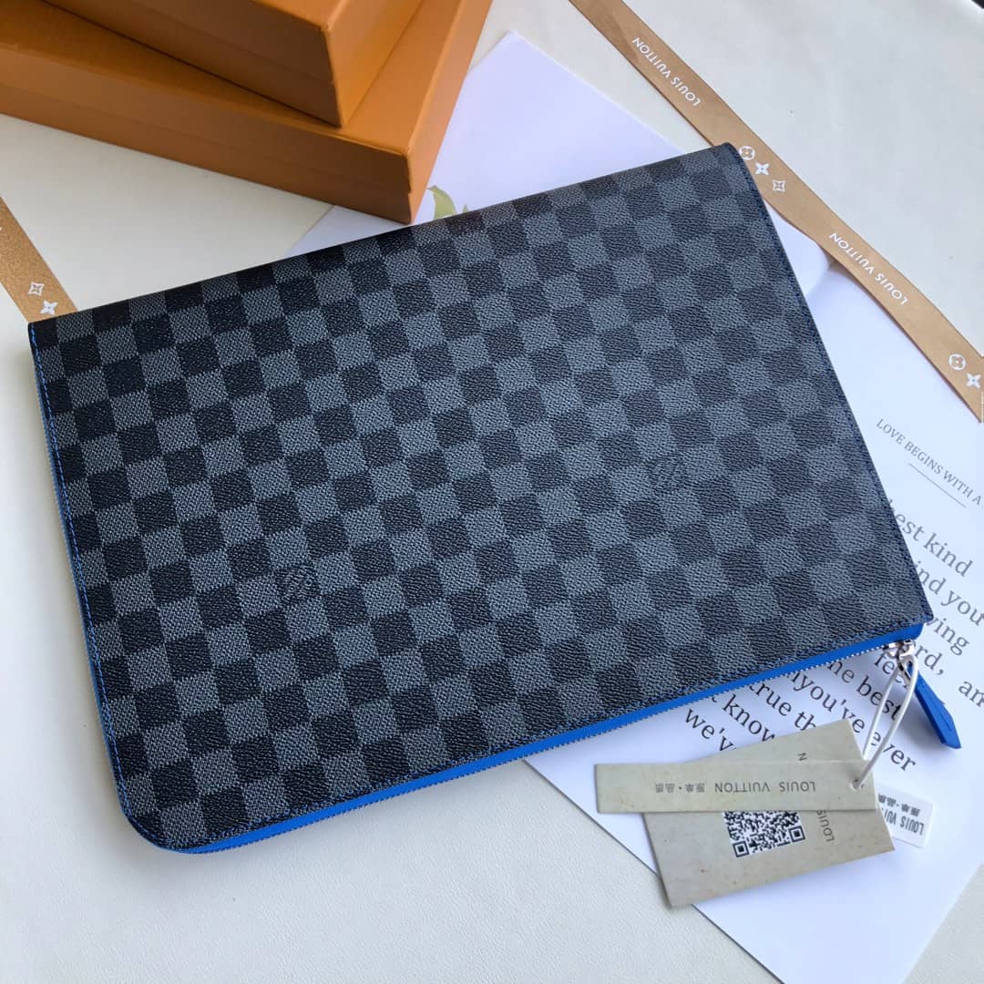 Best Replica Louis Vuitton Pochette Jour PM Damier Graphite Bag Replica N64032 - Colareps