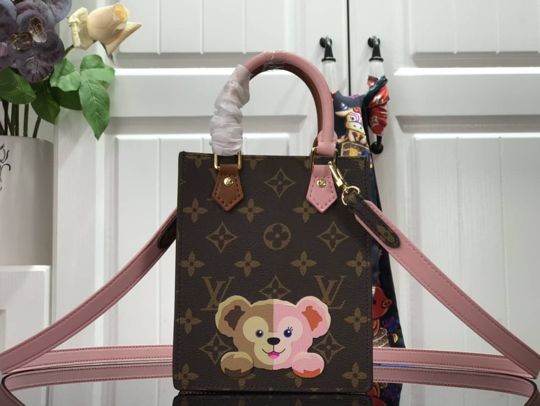 Best Replica Louis Vuitton Monogram Petit Sac Plat 2Way Replica Shoulder Bag Brown M69442 - Colareps