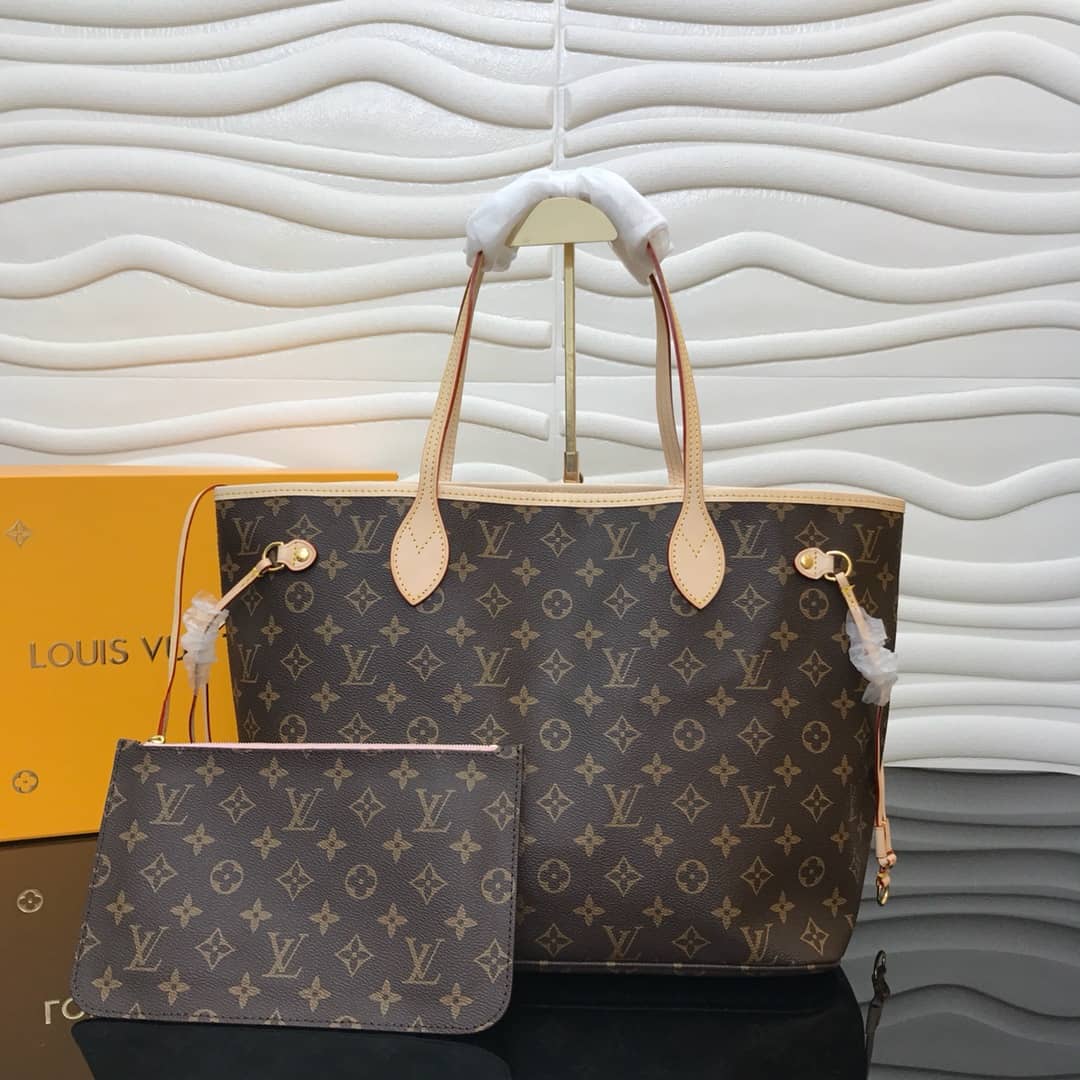 Best Replica Louis Vuitton Monogram Neverfull MM Bag Replica Pink M40995 - Colareps
