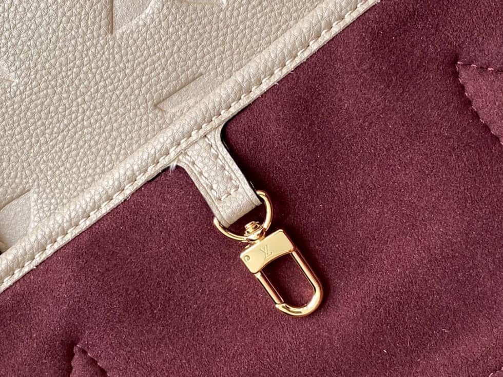 Best Replica Louis Vuitton Monogram Empreinte Neverfull MM Brown M45685 Replica Tote - Colareps