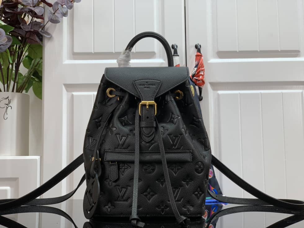 Best Replica Louis Vuitton Empreinte Montsouris Black M45639 Replica Backpack - Colareps