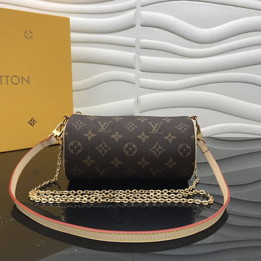 Best Replica Louis Vuitton Monogram Canvas Mini Round Replica Pochette Brown M40713 - Colareps