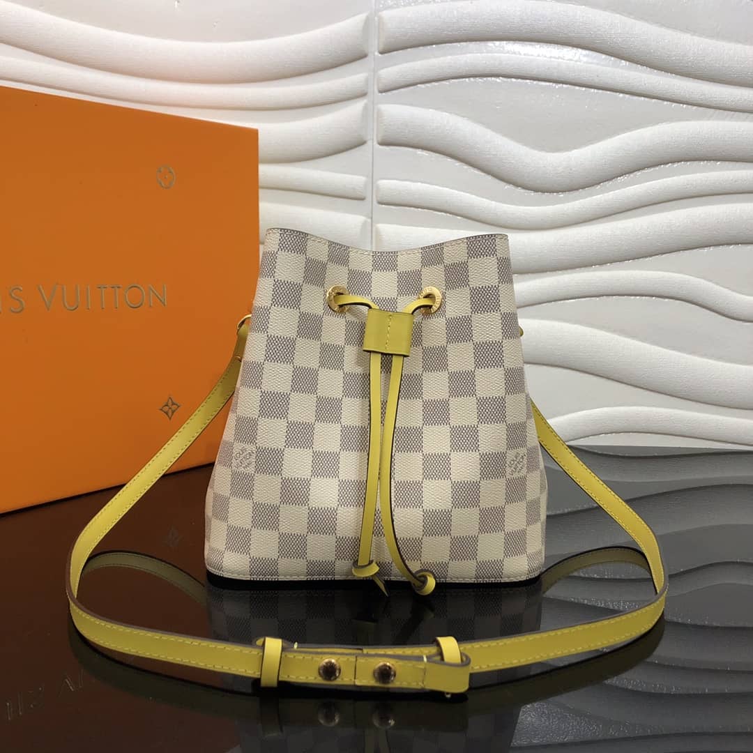 Best Replica Louis Vuitton Noe Monogram Canvas Replica Bucket Bag Yellow - Colareps