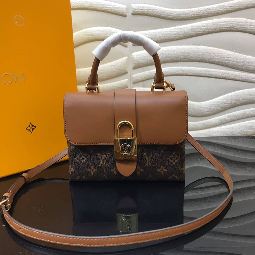 Best Replica Louis Vuitton Locky BB Replica Crossbody Bag Brown M44321 - Colareps